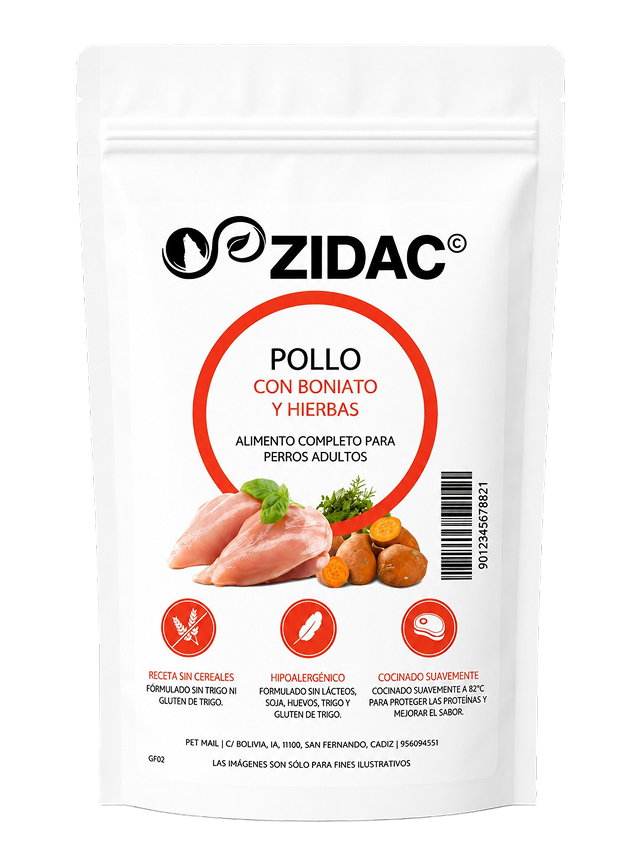 Pollo con boniato y hierbas aromaticas