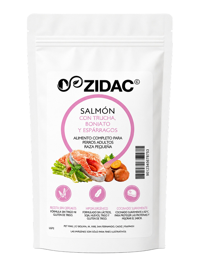 Salmon con trucha, boniato y esparragos
